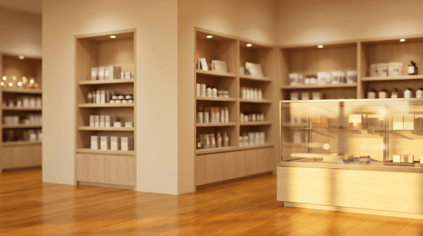 Interior view of ricksranchweaR retail store showing quality clothing and accessories displays